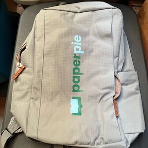 PaperPie Gray Structured Laptop Backpack